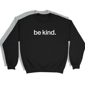 Women’s Black 'Be Kind' Heavy Blend Crewneck Sweatshirt